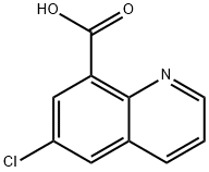 6-クロロキノリン-8-カルボン酸 化学構造式
