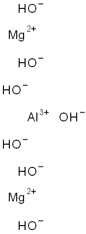 aluminium dimagnesium heptahydroxide Structure