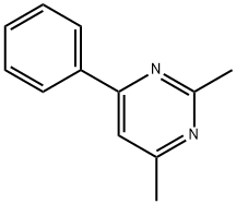 Pyrimidine, 2,4-dimethyl-6-phenyl- (9CI) Struktur