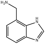 1H-苯并咪唑-4-甲胺, 64574-24-9, 结构式
