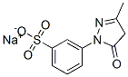 3-(3-Methyl-5-oxo-2-pyrazolin-1-yl)benzenesulfonic acid sodium salt Structure