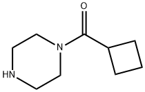 1-(シクロブチルカルボニル)ピペラジン 化学構造式