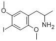 4-碘-2,5-二甲氧基-Α-甲基苯甲胺 结构式