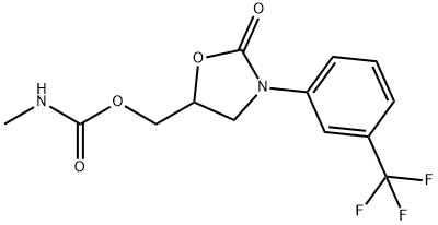 5-[[[(methylamino)carbonyl]oxy]methyl]-3-[3-(trifluoromethyl)phenyl]oxazolidin-2-one|
