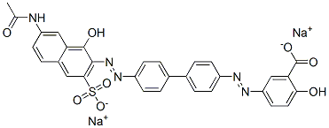 disodium 5-[[4'-[[7-(acetylamino)-1-hydroxy-3-sulphonato-2-naphthyl]azo][1,1'-biphenyl]-4-yl]azo]salicylate|