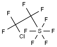 (2-クロロ-1,1,2,2-テトラフルオロエチル)ペンタフルオロ硫黄(VI) 化学構造式