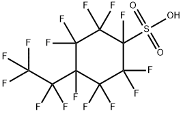 Perfluoro-p-ethylcyclohexylsulfonic acid 化学構造式