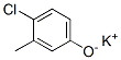 potassium p-chloro-m-cresolate Structure