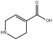 1,2,3,6-テトラヒドロ-4-ピリジンカルボン酸 化学構造式
