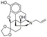 (5α)-4,5-Epoxy-3,14-dihydroxy-17-(2-propenyl)-Morphinan-6-one Cyclic 1,2-Ethanediyl Acetal, 646032-89-5, 结构式