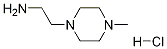 1-(2-アミノエチル)-4-メチルピペラジン塩酸塩 化学構造式