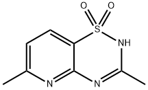 2H-Pyrido[2,3-e]-1,2,4-thiadiazine, 3,6-dimethyl-, 1,1-dioxide (9CI) Structure
