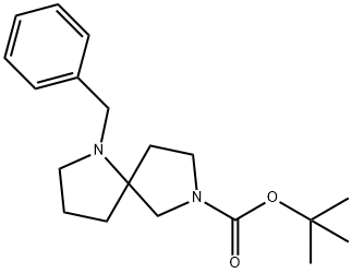 1-苄基-1,7-二氮杂螺[4.4]壬烷-7-羧酸叔丁酯, 646055-62-1, 结构式