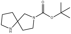 2,6-二氮杂螺[4.4]壬烷-2-羧酸叔丁酯, 646055-63-2, 结构式