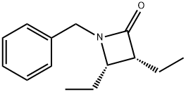2-Azetidinone,3,4-diethyl-1-(phenylmethyl)-,(3R,4S)-(9CI) Structure