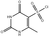 6-METHYL-2,4-DIOXO-1,2,3,4-TETRAHYDROPYRIMIDINE-5-SULFONYL CHLORIDE Structure