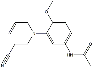 N-[3-[(2-cyanoethyl)allylamino]-4-methoxyphenyl]acetamide 结构式