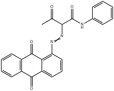 2-[(9,10-dihydro-9,10-dioxo-1-anthryl)azo]-3-oxo-N-phenylbutyramide Struktur