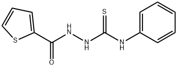 N-苯基-2-(2-噻吩羰基)肼硫代酰胺, 64612-84-6, 结构式