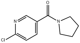 (6-氯-吡啶-3-基)-吡咯烷-1-基-甲酮 结构式