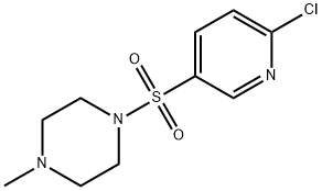 1-(6-CHLORO-PYRIDINE-3-SULFONYL)-4-METHYL-PIPERAZINE Structure