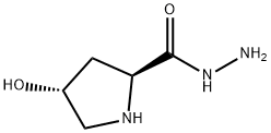 L-Proline, 4-hydroxy-, hydrazide, trans- (9CI) Struktur