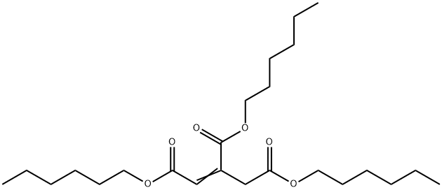 1-Propene-1,2,3-tricarboxylic acid, trihexyl ester Structure