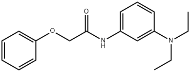 3-phenoxyacetamido-N,N-diethylaniline Struktur
