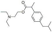 ibuprofen diethylaminoethyl ester Structure