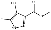 4-羟基-5-甲基-1H-吡唑-3-羧酸甲酯, 64623-66-1, 结构式