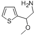 2-メトキシ-2-(2-チエニル)エタンアミン 化学構造式