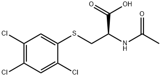 N-acetyl-S-(trichlorophenyl)cysteine Struktur