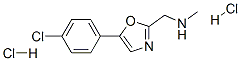 1-[5-(4-chlorophenyl)-1,3-oxazol-2-yl]-N-methyl-methanamine dihydrochl oride Struktur