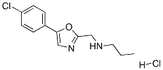 N-[[5-(4-chlorophenyl)-1,3-oxazol-2-yl]methyl]propan-1-amine hydrochlo ride Struktur