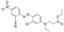ethyl N-[3-chloro-4-[(2-cyano-4-nitrophenyl)azo]phenyl]-N-ethyl-beta-alaninate Structure
