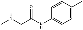 2-(メチルアミノ)-N-(4-メチルフェニル)アセトアミド 化学構造式