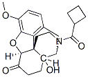 (5alpha)-17-(cyclobutylcarbonyl)-4,5-epoxy-14-hydroxy-3-methoxymorphinan-6-one Struktur