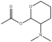 Tetrahydro-3-(dimethylamino)-2H-pyran-2-ol acetate (ester) Struktur