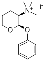 2H-Pyran-3-aminium, tetrahydro-2-phenoxy-N,N,N-trimethyl-, iodide, cis - Struktur
