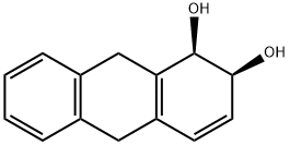 1,2-Anthracenediol, 1,2,9,10-tetrahydro-, (1R,2S)- (9CI) 化学構造式
