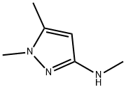 N,1,5-トリメチル-1H-ピラゾール-3-アミン 化学構造式