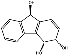 3H-Fluorene-3,4,9-triol, 4,9-dihydro-, (3S,4R,9R)- (9CI) Structure