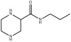 N-プロピルピペラジン-2-カルボアミド 化学構造式