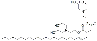 bis[2-[bis(2-hydroxyethyl)amino]ethyl] 2-docosenylsuccinate Struktur