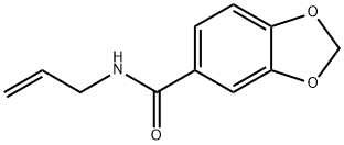 N-Allyl-3,4-(methylenedioxy)benzamide 结构式