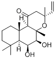 6BETA,7BETA-DIHYDROXY-8,13-EPOXY-LABD-14-EN-11-ONE Struktur