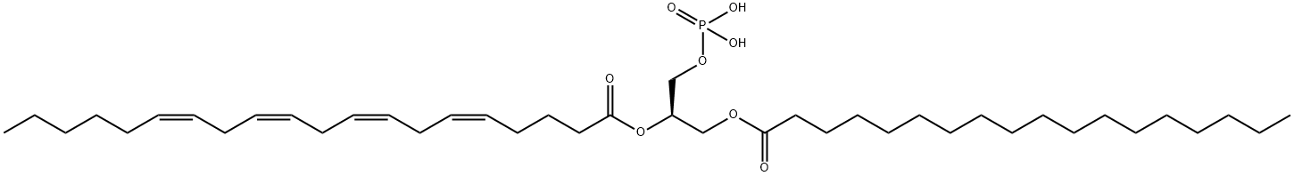 L-A-PHOSPHATIDIC ACID, B-ARACHIDONOYL-*G AMMA-STEARO Struktur
