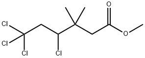 methyl 4,6,6,6-tetrachloro-3,3-dimethylhexanoate Struktur