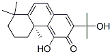 (S)-5,6,7,8-テトラヒドロ-4-ヒドロキシ-2-(1-ヒドロキシ-1-メチルエチル)-4b,8,8-トリメチルフェナントレン-3(4bH)-オン 化学構造式