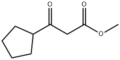 メチル 3-シクロペンチル-3-オキソプロパノアート 化学構造式